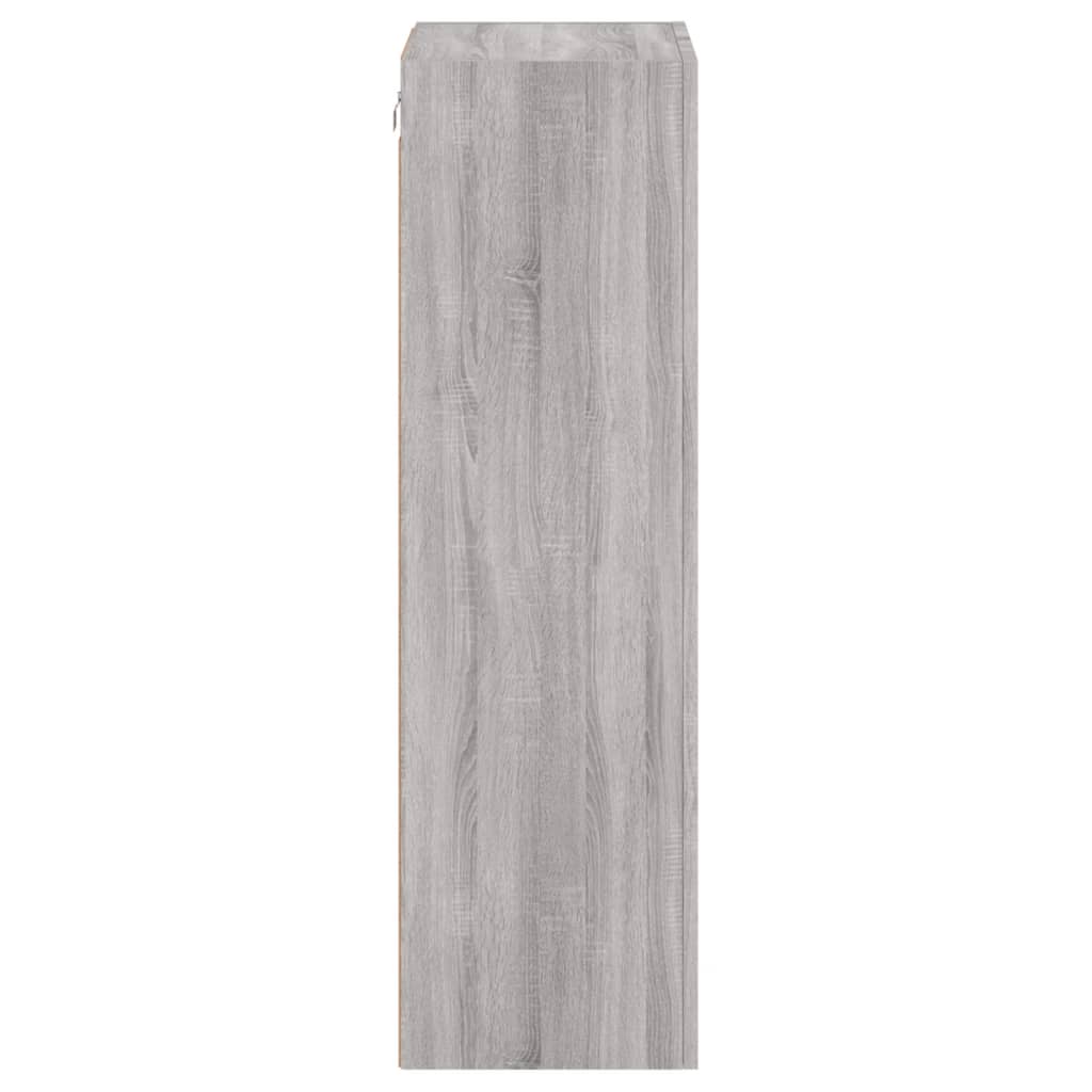 vidaXL TV Wall Cabinet Grey Sonoma 40.5x30x102 cm Engineered Wood