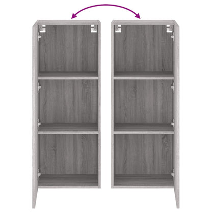 vidaXL TV Wall Cabinet Grey Sonoma 40.5x30x102 cm Engineered Wood