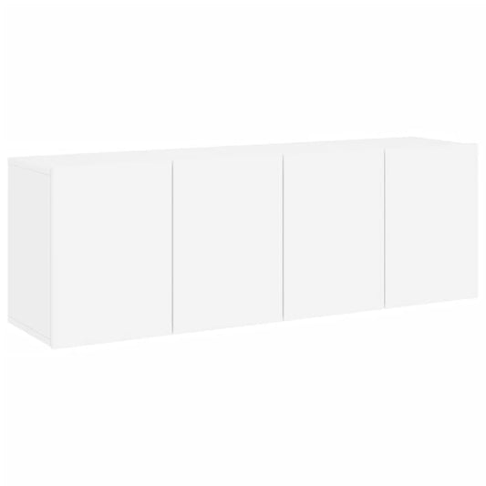 vidaXL 2 Piece Wall-mounted TV Cabinet Set White 60x30x41 cm