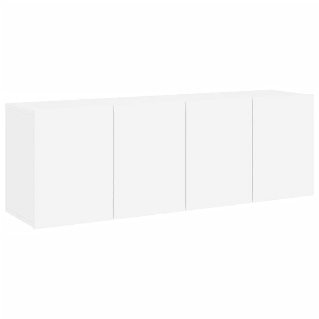 vidaXL 2 Piece Wall-mounted TV Cabinet Set White 60x30x41 cm