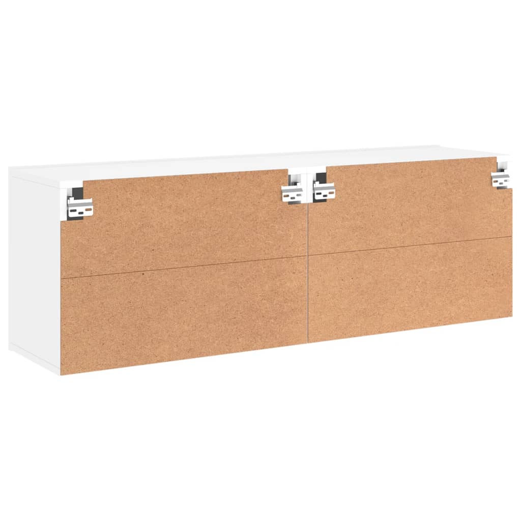 vidaXL 2 Piece Wall-mounted TV Cabinet Set White 60x30x41 cm