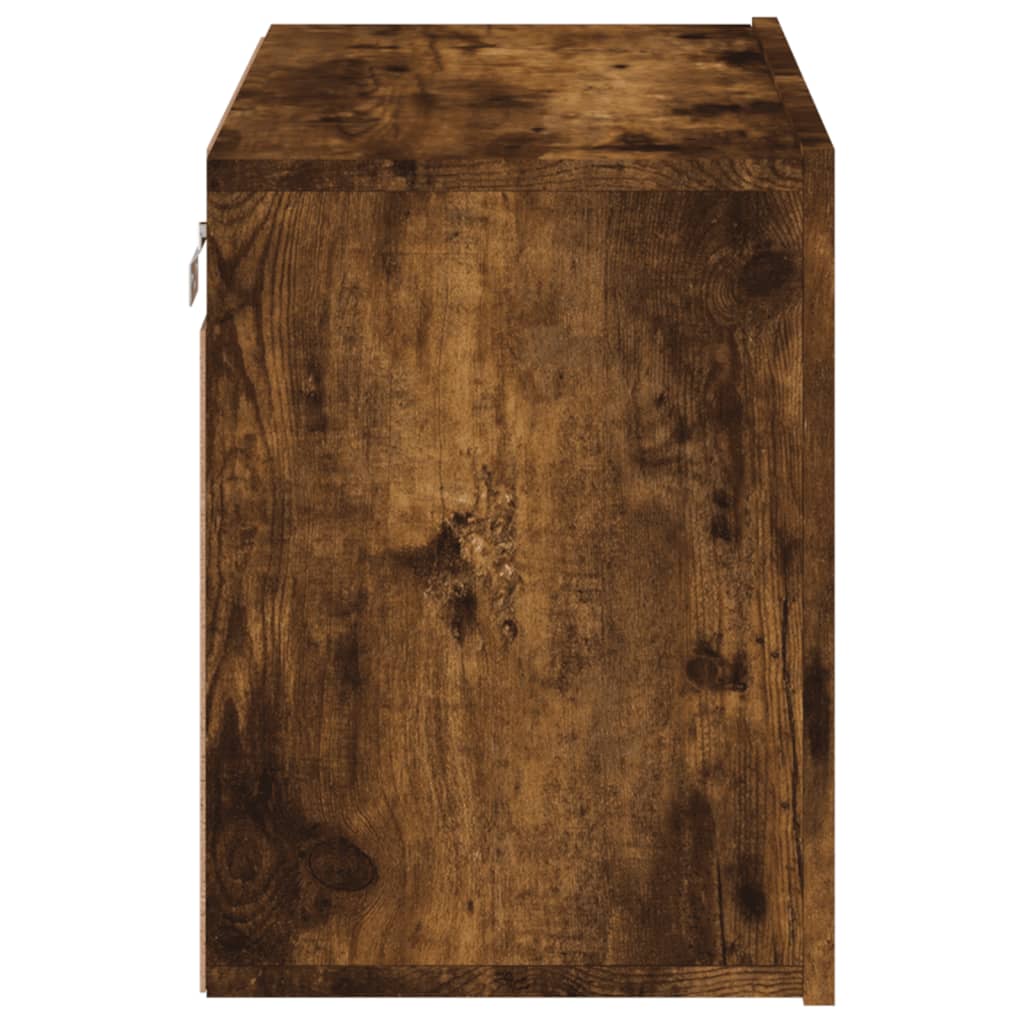 vidaXL TV Cabinet Wall-mounted Smoked Oak 60x30x41 cm
