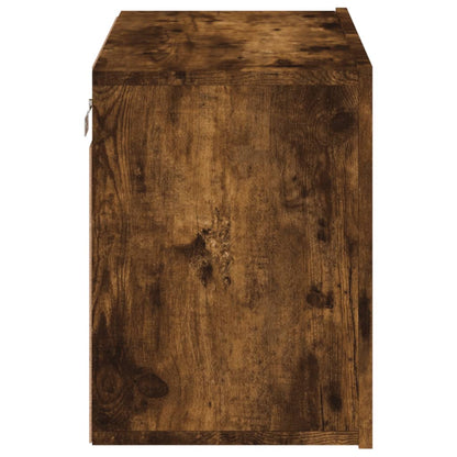 vidaXL TV Cabinet Wall-mounted Smoked Oak 60x30x41 cm