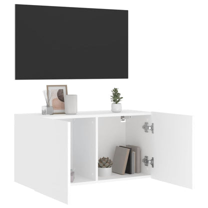 vidaXL TV Cabinet Wall-mounted White 80x30x41 cm