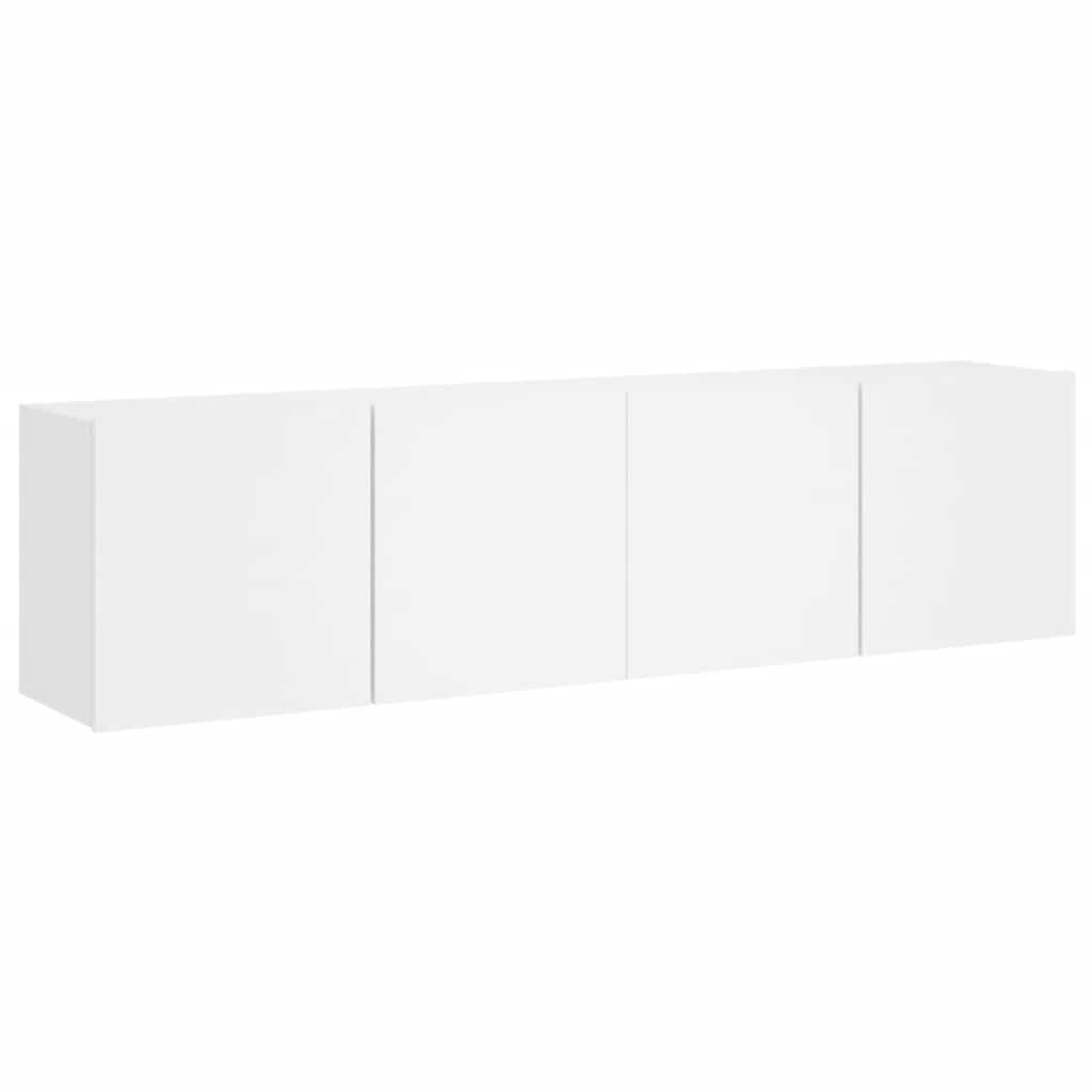 vidaXL 2 Piece Wall-mounted TV Cabinet Set White 80x30x41 cm