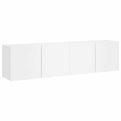 vidaXL 2 Piece Wall-mounted TV Cabinet Set White 80x30x41 cm