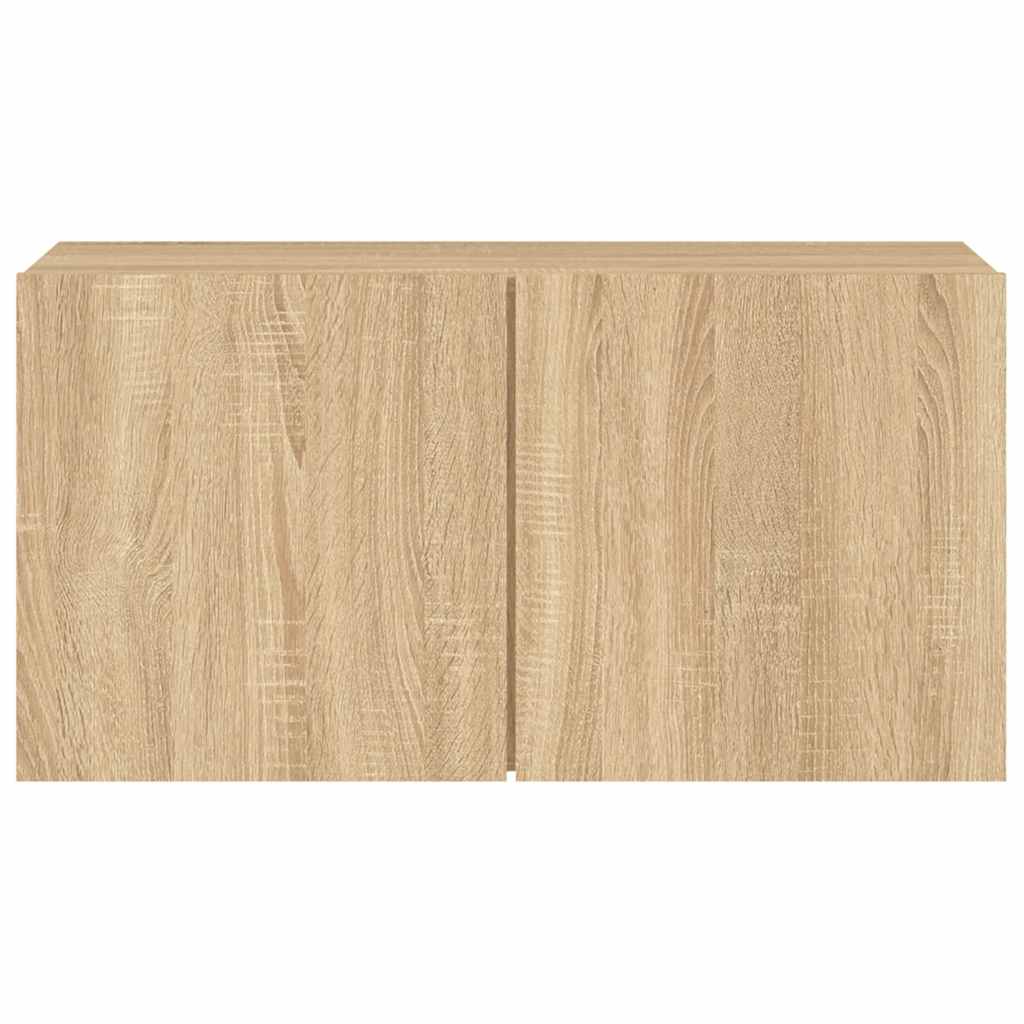 vidaXL TV Cabinet Wall-mounted Sonoma Oak 80x30x41 cm