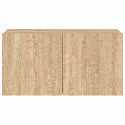 vidaXL TV Cabinet Wall-mounted Sonoma Oak 80x30x41 cm