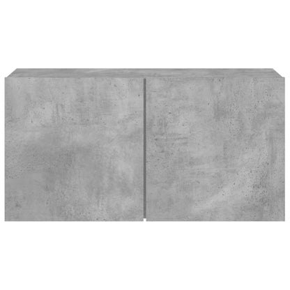 vidaXL TV Cabinet Wall-mounted Concrete Grey 80x30x41 cm