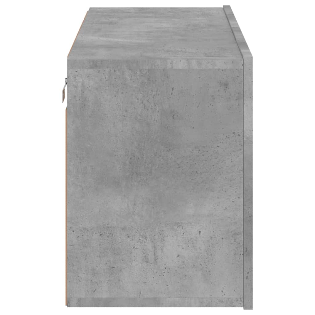 vidaXL TV Cabinet Wall-mounted Concrete Grey 80x30x41 cm