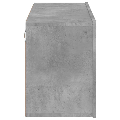 vidaXL TV Cabinet Wall-mounted Concrete Grey 80x30x41 cm