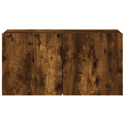 vidaXL TV Cabinet Wall-mounted Smoked Oak 80x30x41 cm