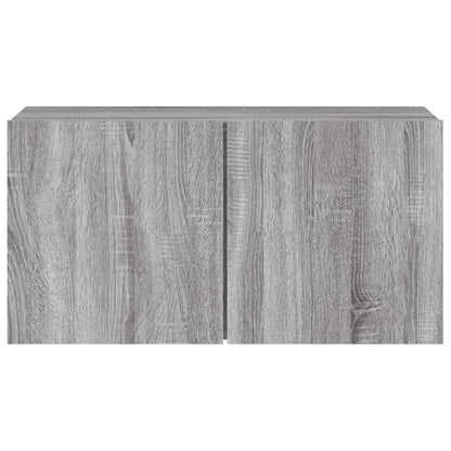 vidaXL TV Cabinet Wall-mounted Grey Sonoma 80x30x41 cm