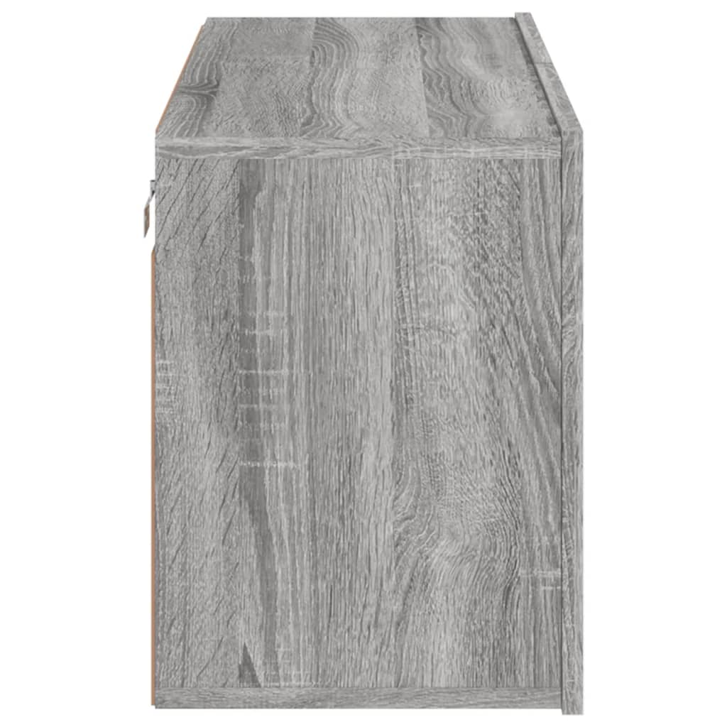 vidaXL TV Cabinet Wall-mounted Grey Sonoma 80x30x41 cm