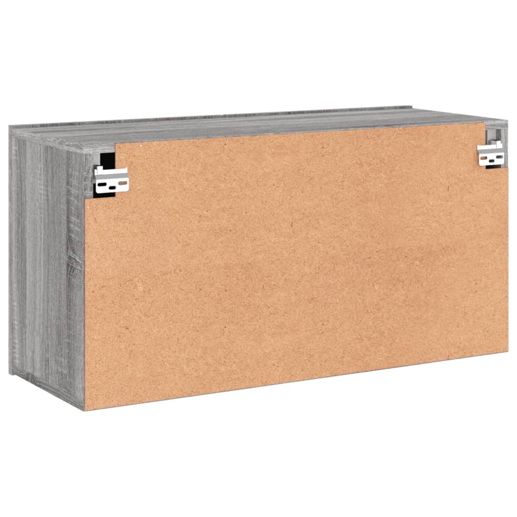 vidaXL TV Cabinet Wall-mounted Grey Sonoma 80x30x41 cm