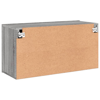 vidaXL TV Cabinet Wall-mounted Grey Sonoma 80x30x41 cm