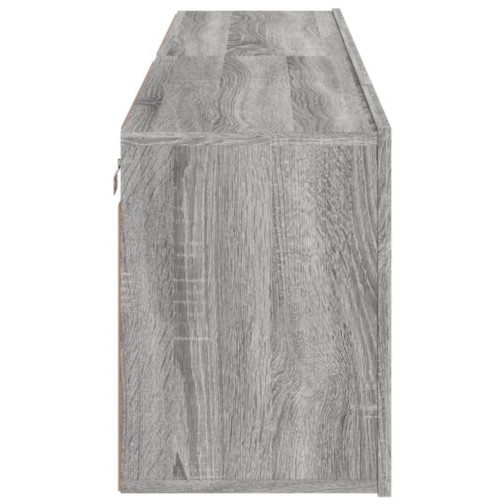 vidaXL TV Cabinets Wall-mounted 2 pcs Grey Sonoma 80x30x41 cm