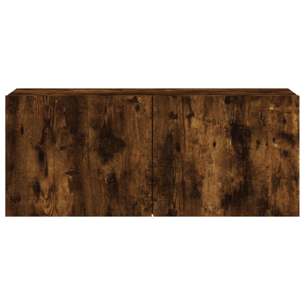 vidaXL TV Cabinet Wall-mounted Smoked Oak 100x30x41 cm