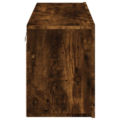 vidaXL TV Cabinet Wall-mounted Smoked Oak 100x30x41 cm