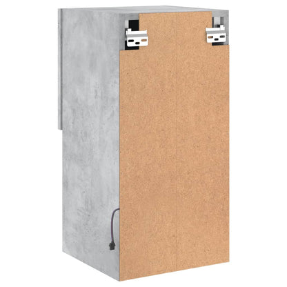 vidaXL TV Cabinets with LED Lights 2 pcs Concrete Grey 30.5x30x60 cm