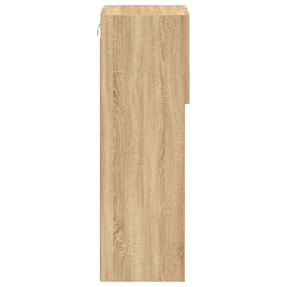 vidaXL TV Cabinet with LED Lights Sonoma Oak 30.5x30x90 cm