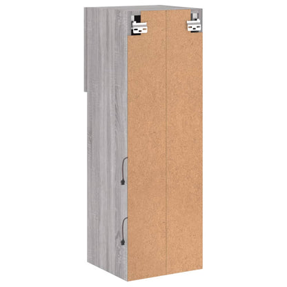 vidaXL TV Cabinet | Grey Sonoma | Engineered wood, Glass | 30.5 x 30 x 90 cm