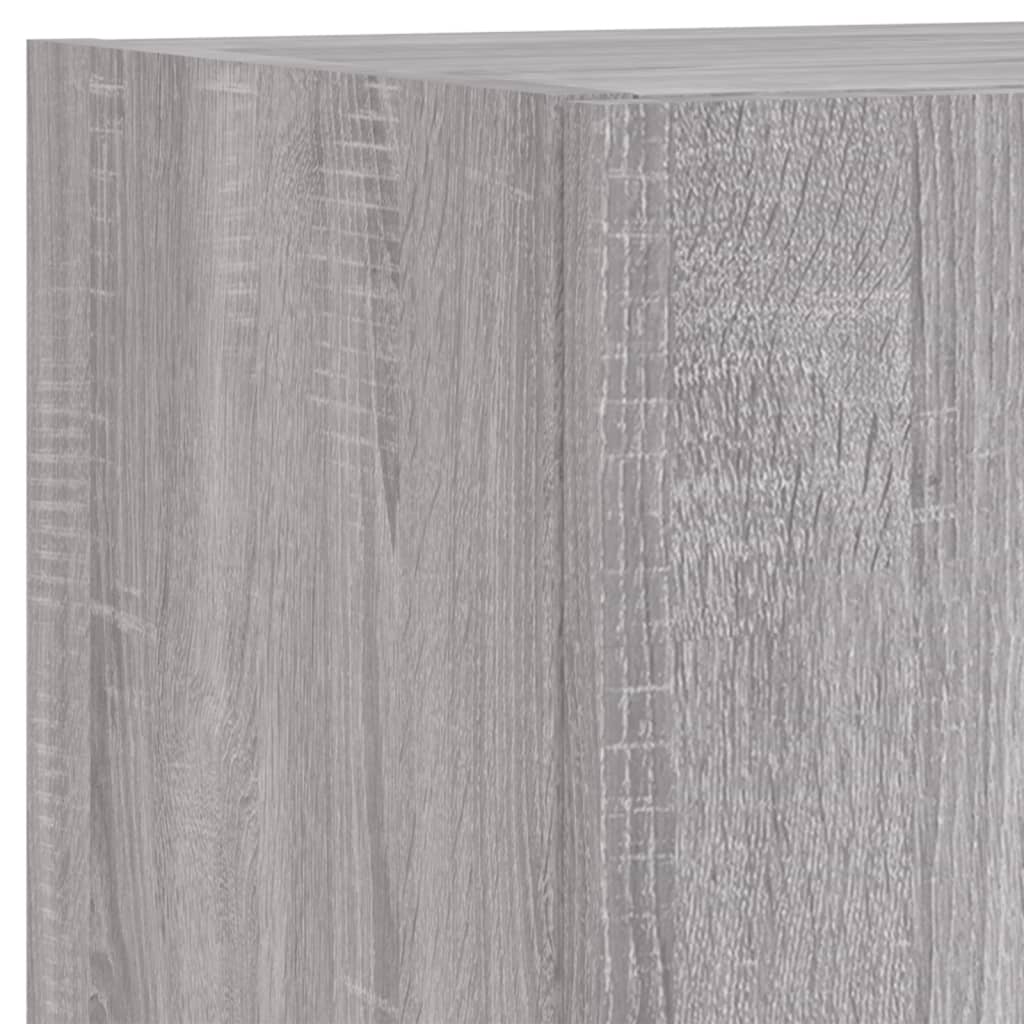 vidaXL 2 Piece TV Cabinet Set with LED Lights Grey Sonoma 30,5x30x90 cm