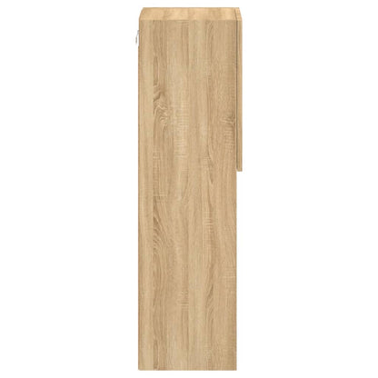 vidaXL TV Cabinets with LED Lights 2 pcs Sonoma Oak 30.5x30x102 cm