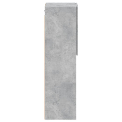 vidaXL TV Cabinet with LED Lights Concrete Grey 30.5x30x102 cm