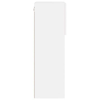 vidaXL TV Cabinet | Set of 2 | White | Engineered wood, Glass | Medium