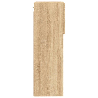 vidaXL TV Cabinet with LED Lights Sonoma Oak 40.5x30x90 cm
