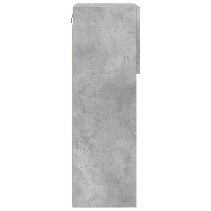 vidaXL TV Cabinet with LED Lights Concrete Grey 40.5x30x90 cm