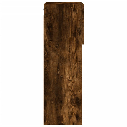 vidaXL TV Cabinet | Set of 2 | Smoked oak | Engineered wood, glass | Medium