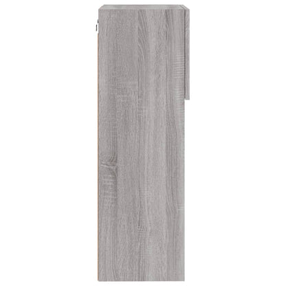 vidaXL TV Cabinets with LED Lights 2 pcs Grey Sonoma 40.5x30x90 cm