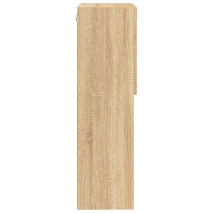 vidaXL TV Cabinet with LED Lights Sonoma Oak 40.5x30x102 cm