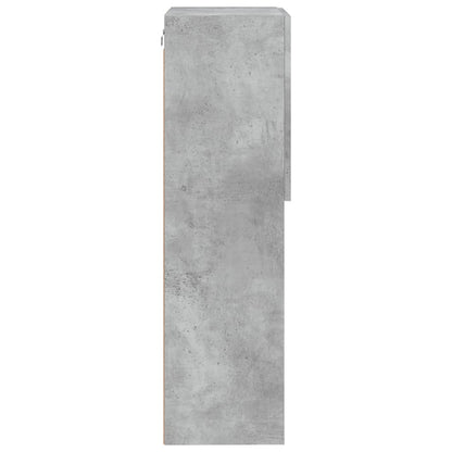 vidaXL TV Cabinet with LED Lights Concrete Grey 40.5x30x102 cm