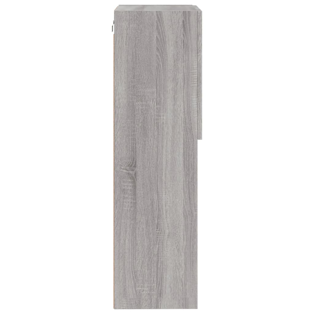 vidaXL TV Cabinet with LED Lights Grey Sonoma 40.5x30x102 cm