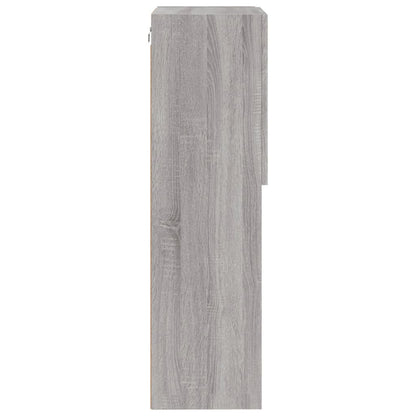 vidaXL TV Cabinet with LED Lights Grey Sonoma 40.5x30x102 cm
