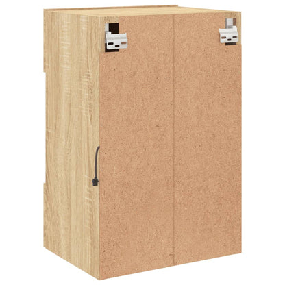 vidaXL TV Wall Cabinet with LED Lights Sonoma Oak 40x30x60,5 cm