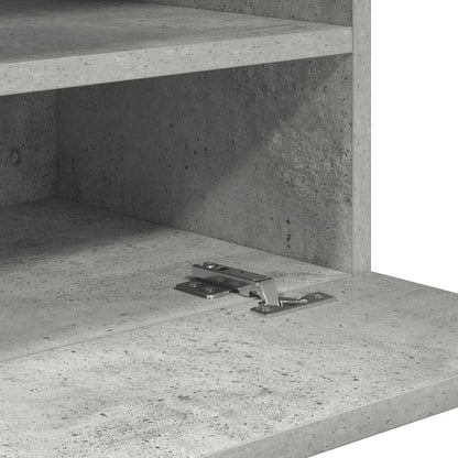 vidaXL Wall Cabinets with LED Lights for TV 2 pcs Concrete Grey 40x30x60,5 cm