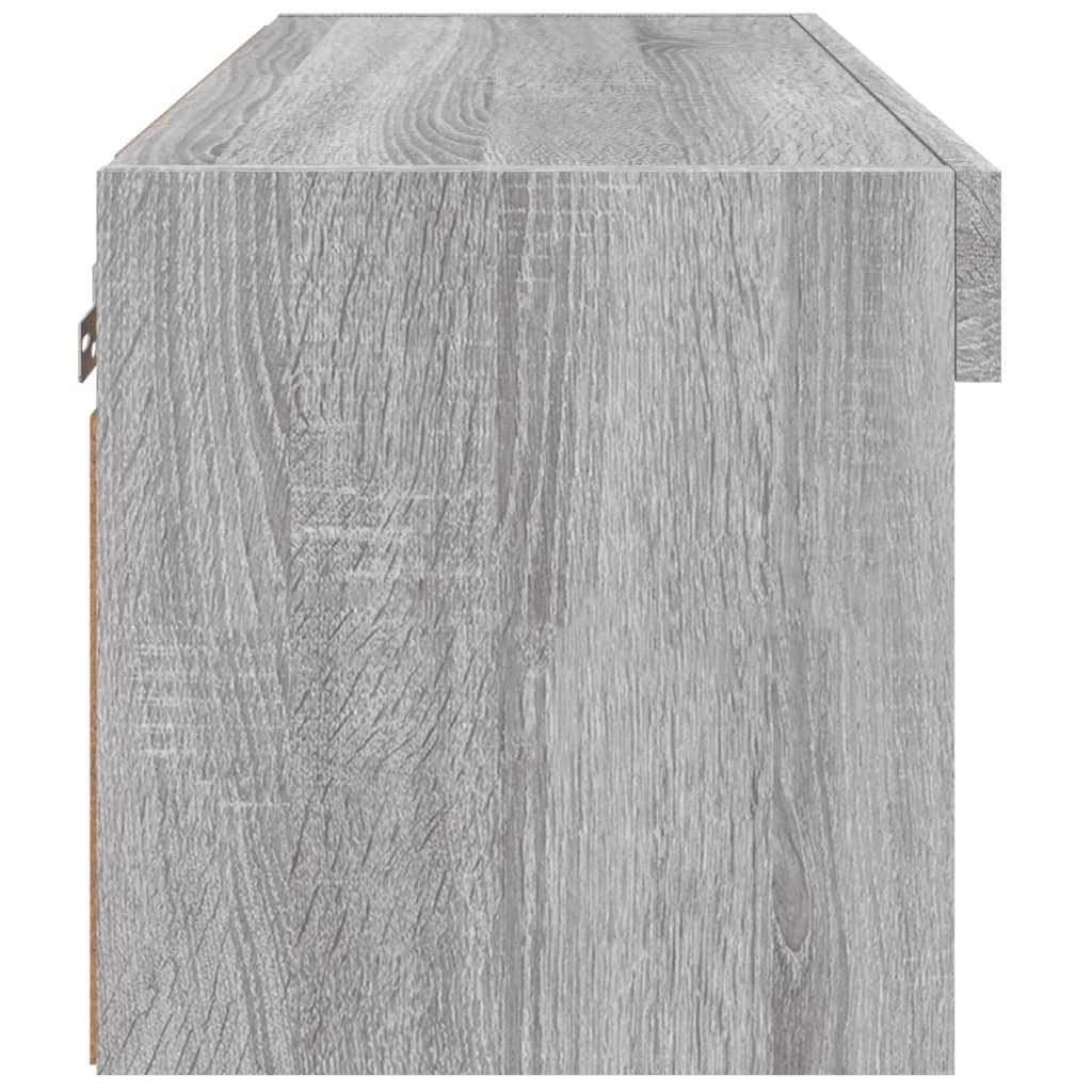 vidaXL TV Cabinet with LED Lights Grey Sonoma 60x30x30 cm