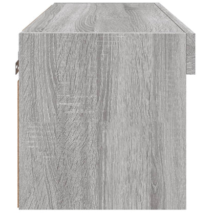 vidaXL TV Cabinet with LED Lights Grey Sonoma 60x30x30 cm