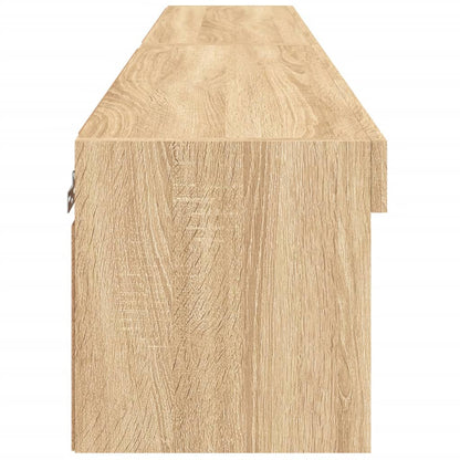 vidaXL TV Cabinets with LED Lights 2 pcs Sonoma Oak 80x30x30 cm
