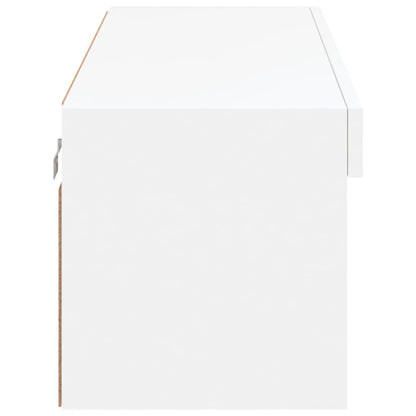 vidaXL TV Cabinet with LED Lights White 100x30x30 cm