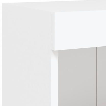 vidaXL TV Cabinet with LED Lights White 100x30x30 cm