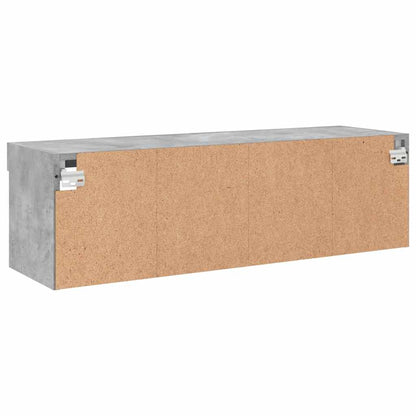 vidaXL TV Cabinet with LED Lights Concrete Grey 100x30x30 cm