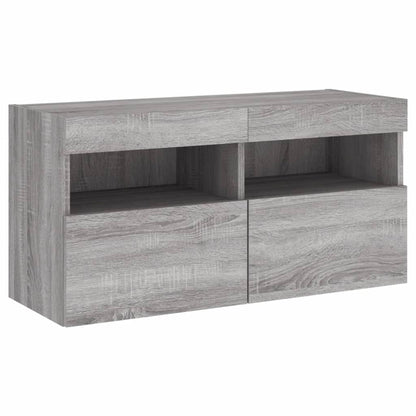 vidaXL TV Wall Cabinet | Grey Sonoma | Engineered Wood | Medium