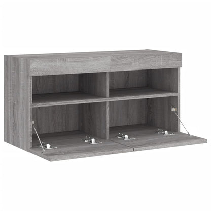 vidaXL TV Wall Cabinet | Grey Sonoma | Engineered Wood | Medium