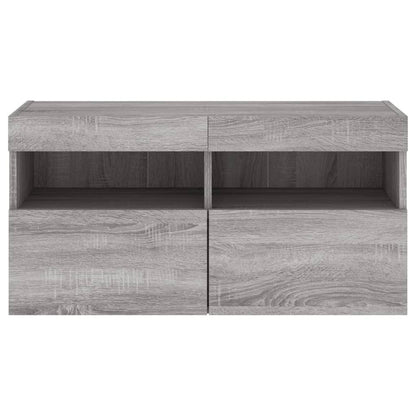 vidaXL TV Wall Cabinet | Grey Sonoma | Engineered Wood | Medium