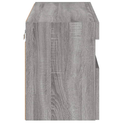 vidaXL TV Wall Cabinet | Grey Sonoma | Engineered Wood | Medium